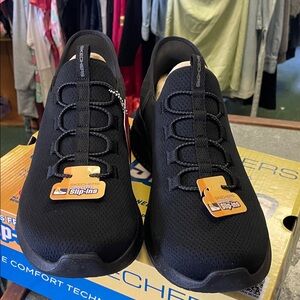 Skechers Black Slip-Ins Men's Athletic Sneakers